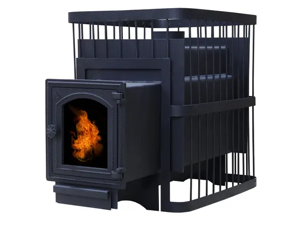 Банная печь ComfortProm сталь 8 мм (до 20 м. куб.) дверь со стеклом