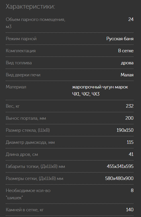 Печь для бани Гроза 24 (М) Ураган сетка