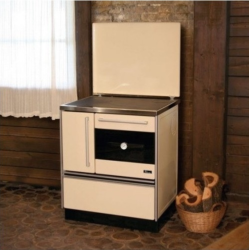 Плита на дровах MBS Royal 720 Plus P (с крышкой) кремовая